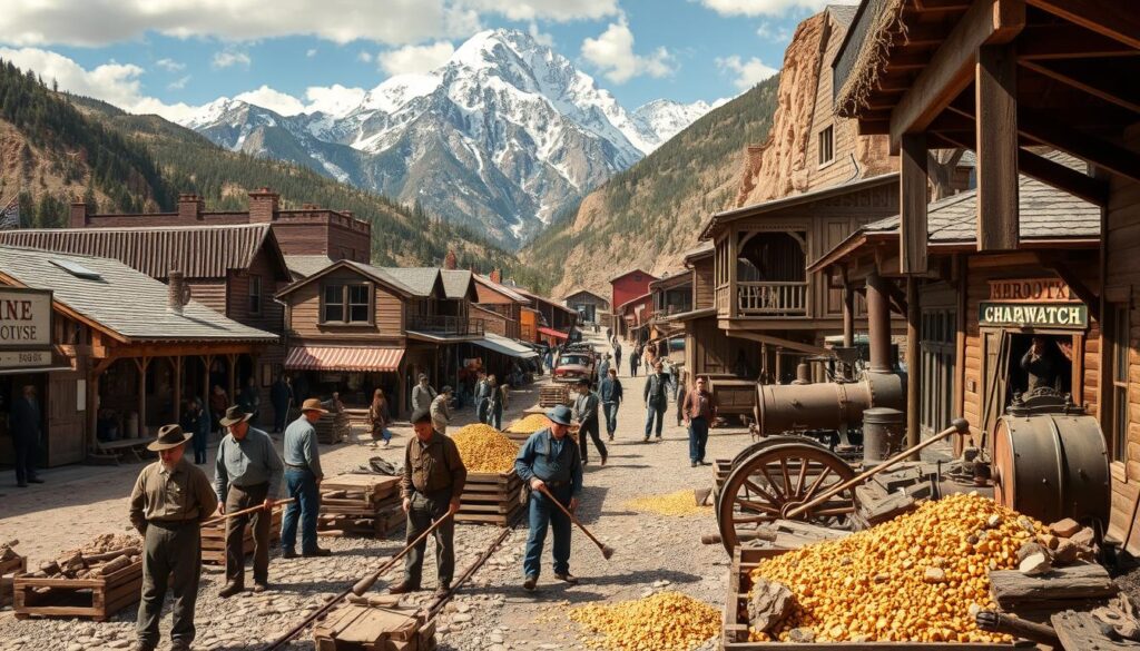 Mining industry in Georgetown, Colorado