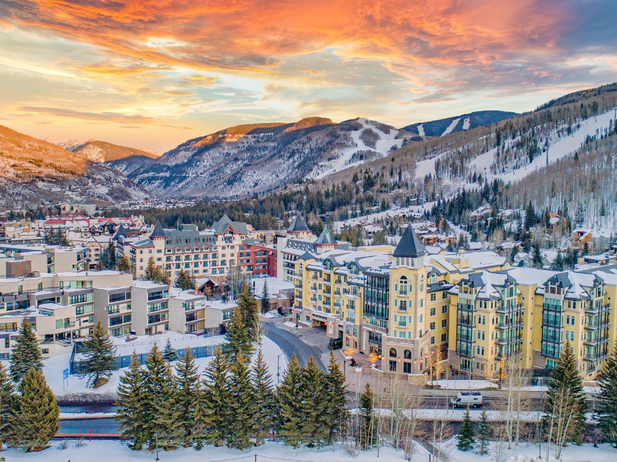 Vail, Colorado is a popular resort town in the United States